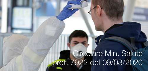 Circolare Ministero Salute prot 7922 del 9 marzo 2020 Circolare Ministero Salute prot 7922 del 9 marzo 2020
