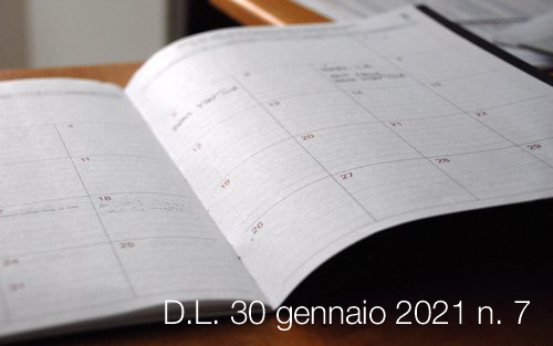 Decreto Legge 30 gennaio 2021 n 7 Decreto Legge 30 gennaio 2021 n 7