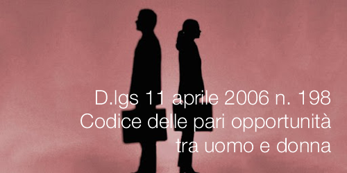Decreto legislativo 11 aprile 2006 n 198 Decreto legislativo 11 aprile 2006 n 198