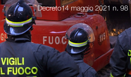Decreto14 maggio 2021 n 98 Decreto14 maggio 2021 n 98