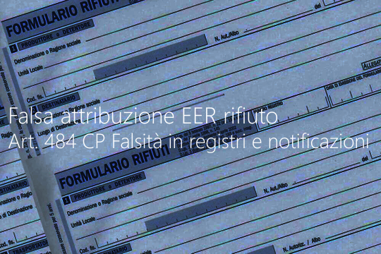 Falsa attribuzionbe EER rifiuto Falsa attribuzionbe EER rifiuto