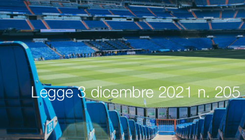 Legge 3 dicembre 2021 n 205 Legge 3 dicembre 2021 n 205