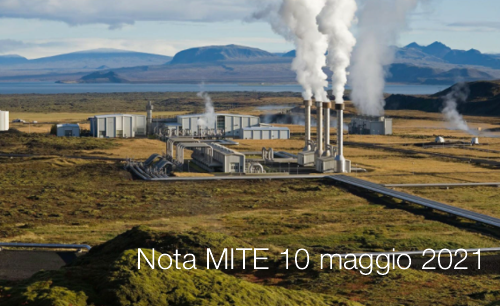 Nota MITE 10 maggio 2021 Nota MITE 10 maggio 2021
