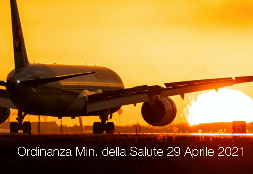 Ordinanza Ministero della Salute 29 aprile 2021 Ordinanza Ministero della Salute 29 aprile 2021