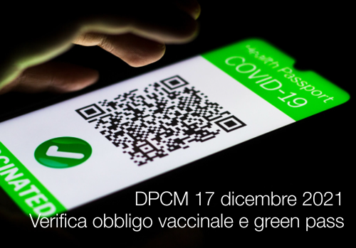 Verifica obbligo vaccinale e green pass Verifica obbligo vaccinale e green pass