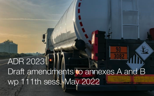 ADR 2023 Draft amendments to annexes A and B wp 111th sess May 2022 ADR 2023 Draft amendments to annexes A and B wp 111th sess May 2022