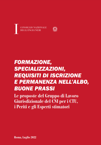 CTU i Periti e gli Esperti stimatori CNI 2022 CTU i Periti e gli Esperti stimatori CNI 2022