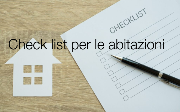 Check list per le abitazioni Check list per le abitazioni