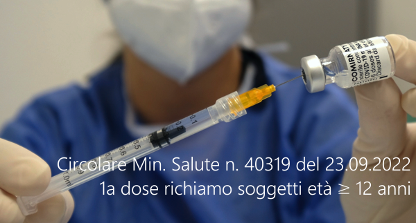 Circolare Min Salute n 40319 del 23 Settembre 2022 Circolare Min Salute n 40319 del 23 Settembre 2022