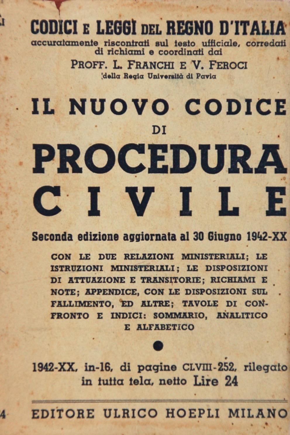 Codice di procedura civile Codice di procedura civile