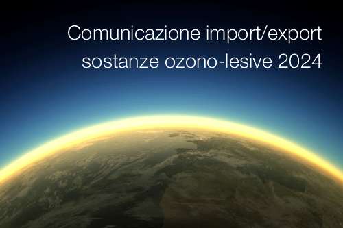 Comunicazione import export sostanze ozono lesive 2024 Comunicazione import export sostanze ozono lesive 2024