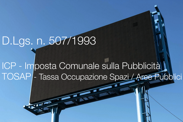 D Lgs n 507 1993 TOSAP ICP D Lgs n 507 1993 TOSAP ICP
