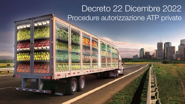 Decreto 22 Dicembre 2022 Procedure autorizzazione ATP private Decreto 22 Dicembre 2022 Procedure autorizzazione ATP private