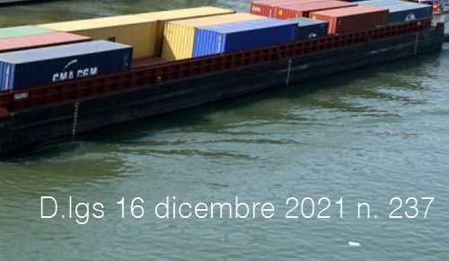 Decreto Legislativo 16 dicembre 2021 n 237 Decreto Legislativo 16 dicembre 2021 n 237
