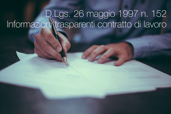 Decreto Legislativo 26 maggio 1997 n 152 Decreto Legislativo 26 maggio 1997 n 152