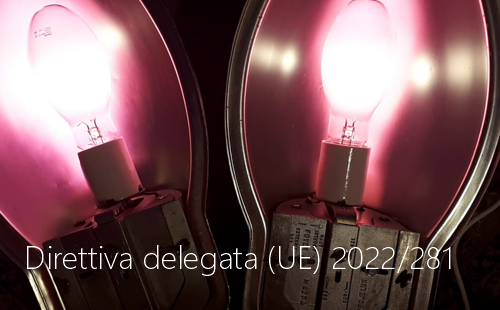 Direttiva delegata UE 2022 281 Direttiva delegata UE 2022 281