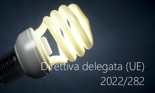 Direttiva delegata UE 2022 282 Direttiva delegata UE 2022 282