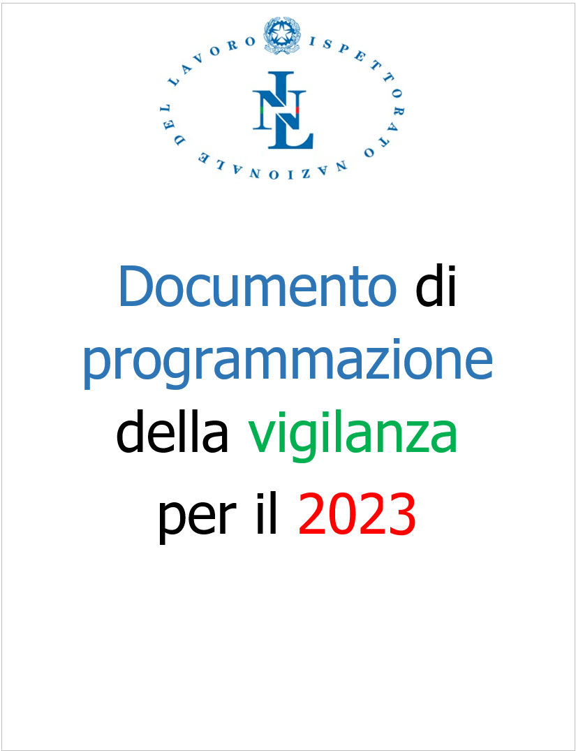 Documento di programmazione della vigilanza per il 2023 Documento di programmazione della vigilanza per il 2023