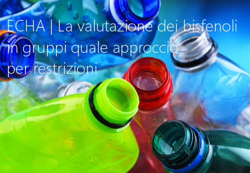 ECHA La valutazione dei bisfenoli in gruppi quale approccio per future restrizioni ECHA La valutazione dei bisfenoli in gruppi quale approccio per future restrizioni