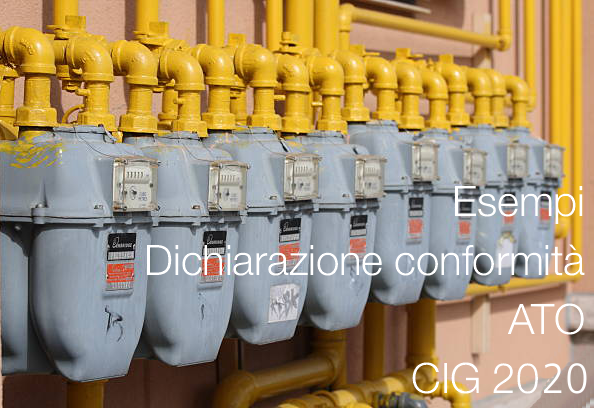 Esempi dichiarazione conformit impianti gas e ATO 202 Esempi dichiarazione conformit impianti gas e ATO 202