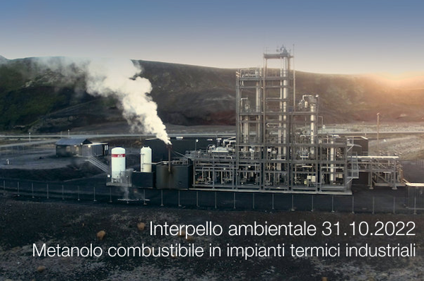 Interpello ambientale 31 10 2022 Metanolo combustibile in impianti termici industriali Interpello ambientale 31 10 2022 Metanolo combustibile in impianti termici industriali