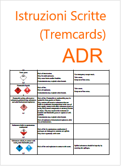 Istruzioni Scritte Tremcards ADR Istruzioni Scritte Tremcards ADR