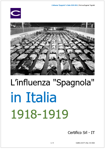 L influenza Spagnola in Italia L influenza Spagnola in Italia