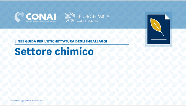 Linee Guida per l etichettatura ambientale il settore chimico