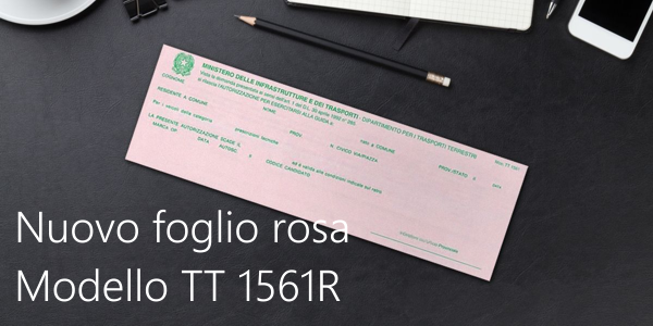 Nuovo foglio rosa Modello TT 1561R Nuovo foglio rosa Modello TT 1561R