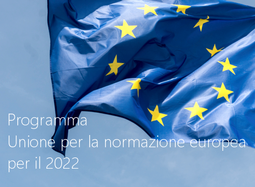 Programma Unione normazione 2022 Programma Unione normazione 2022