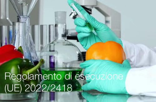Regolamento di esecuzione UE 2022 2418 Regolamento di esecuzione UE 2022 2418