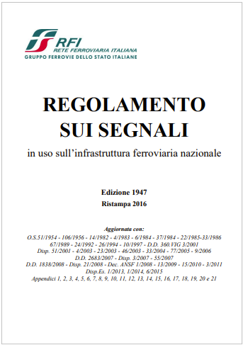 Regolamento sui Segnali RFI Regolamento sui Segnali RFI