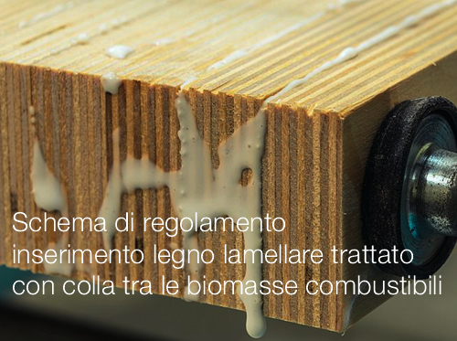 Schema di regolamento inserimento legno lamellare trattato con colla tra le biomasse combustibili Schema di regolamento inserimento legno lamellare trattato con colla tra le biomasse combustibili