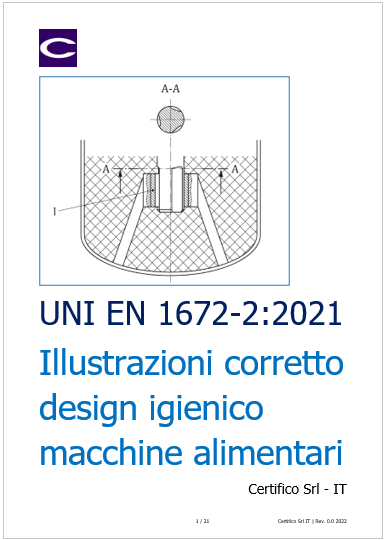 UNI N 1672 2 2021 Macchine per l industria alimentare Illustrazioni di corretto design igienico UNI N 1672 2 2021 Macchine per l industria alimentare Illustrazioni di corretto design igienico