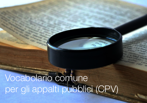 Vocabolario comune appalti pubblici Vocabolario comune appalti pubblici