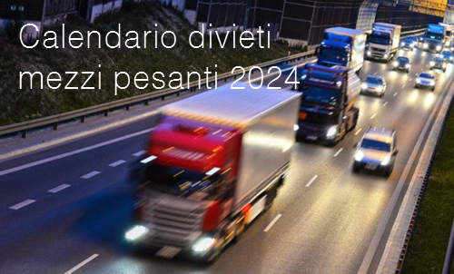 Calendario divieti di circolazione 2024 Calendario divieti di circolazione 2024
