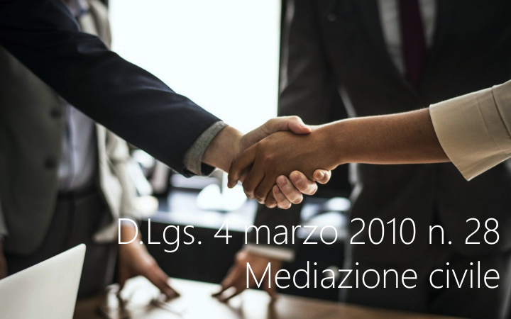 D Lgs 4 marzo 2010 n 28 D Lgs 4 marzo 2010 n 28