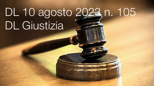 Decreto Legge 10 agosto 2023 n 105 Decreto Legge 10 agosto 2023 n 105