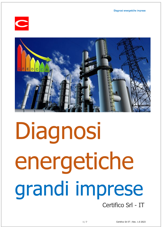 Diagnosi emergetica grandi imprese Diagnosi emergetica grandi imprese