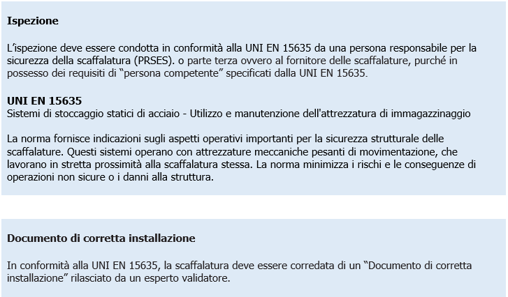 Documento validazione e Rapporto ispezione scaffalature metalliche UNI 11636 2023 03 Documento validazione e Rapporto ispezione scaffalature metalliche UNI 11636 2023 03