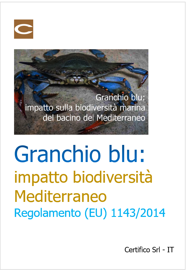 Granchio blu impatto biodiversit Mediterraneo Regolamento UE n 1143 2014 Granchio blu impatto biodiversit Mediterraneo Regolamento UE n 1143 2014