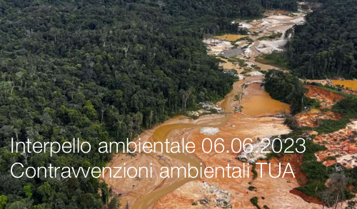 Interpello ambientale 06 06 2023 Contravvenzioni ambientali TUA Interpello ambientale 06 06 2023 Contravvenzioni ambientali TUA