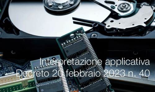 Interpretazione applicativa Decreto 20 febbraio 2023 n 40 Interpretazione applicativa Decreto 20 febbraio 2023 n 40