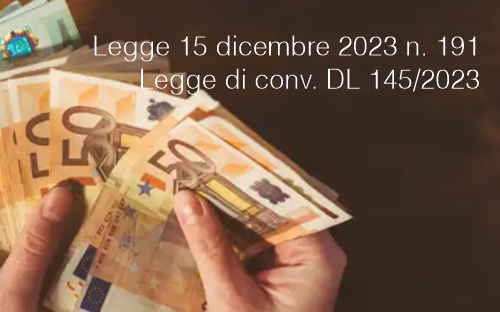 Legge 191 2023 Legge 191 2023