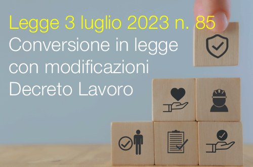 Legge 3 luglio 2023 n 85 Legge 3 luglio 2023 n 85