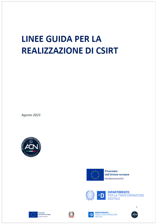 Linee guida per la realizzazione di CSIRT Linee guida per la realizzazione di CSIRT