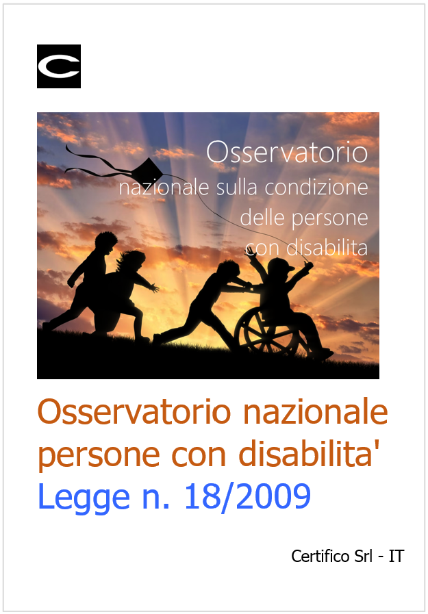 Osservatorio nazionale condizione persone con disabilita Osservatorio nazionale condizione persone con disabilita