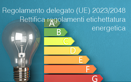 Regolamento delegato UE 2023 2048 Regolamento delegato UE 2023 2048