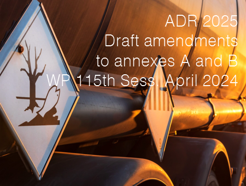 ADR 2025 Draft amendments to annexes A and B WP 115th Sess April 2024 ADR 2025 Draft amendments to annexes A and B WP 115th Sess April 2024