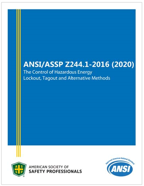 ANSI ASSP Z244 1 2016 R2020 ANSI ASSP Z244 1 2016 R2020